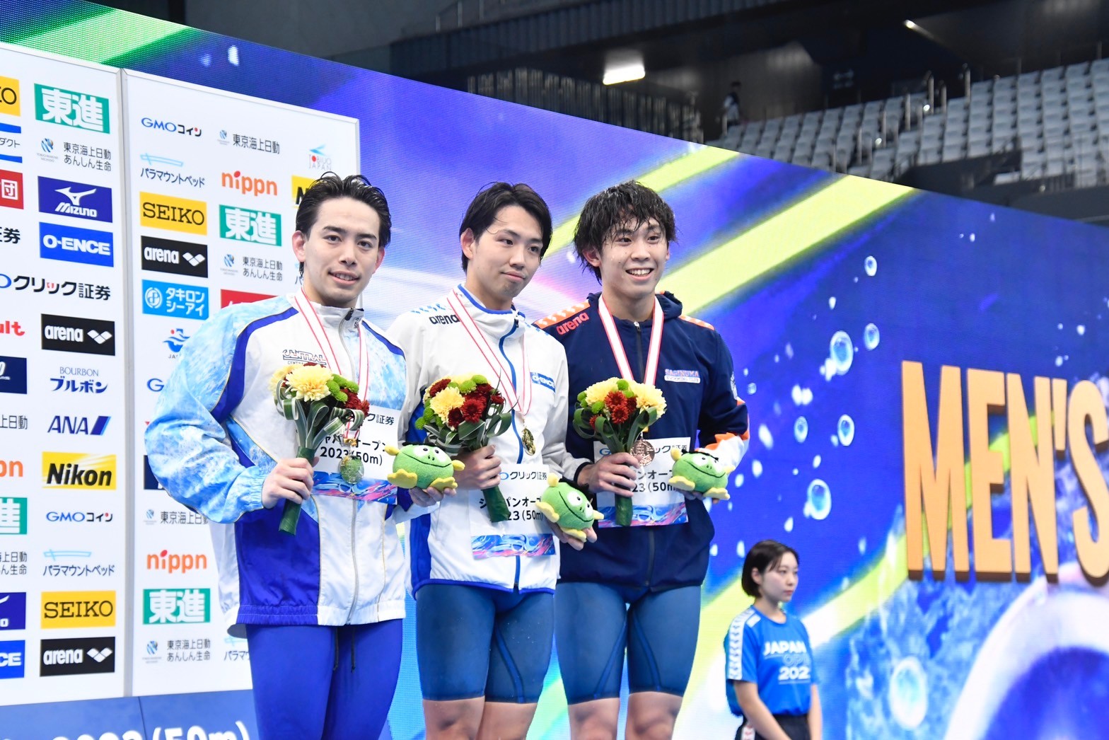 水泳】ジャパンオープン2023（50m）① 成長著しい1年生が表彰台へ‼ 白戸亮太が1500m自由形で銅メダルに輝く‼ – スポーツ法政